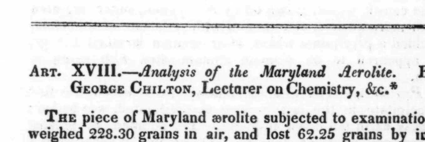Crop of the original scan: The American Journal of Science and Arts  1826-02: Vol 10 (10)
