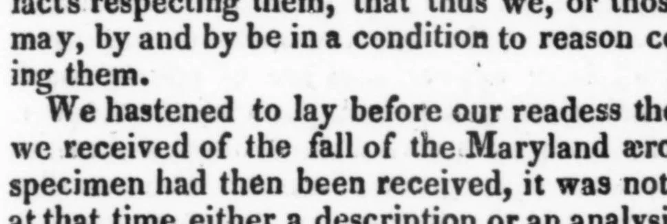 Crop of the original scan: The American Journal of Science and Arts  1826-02: Vol 10 (10)