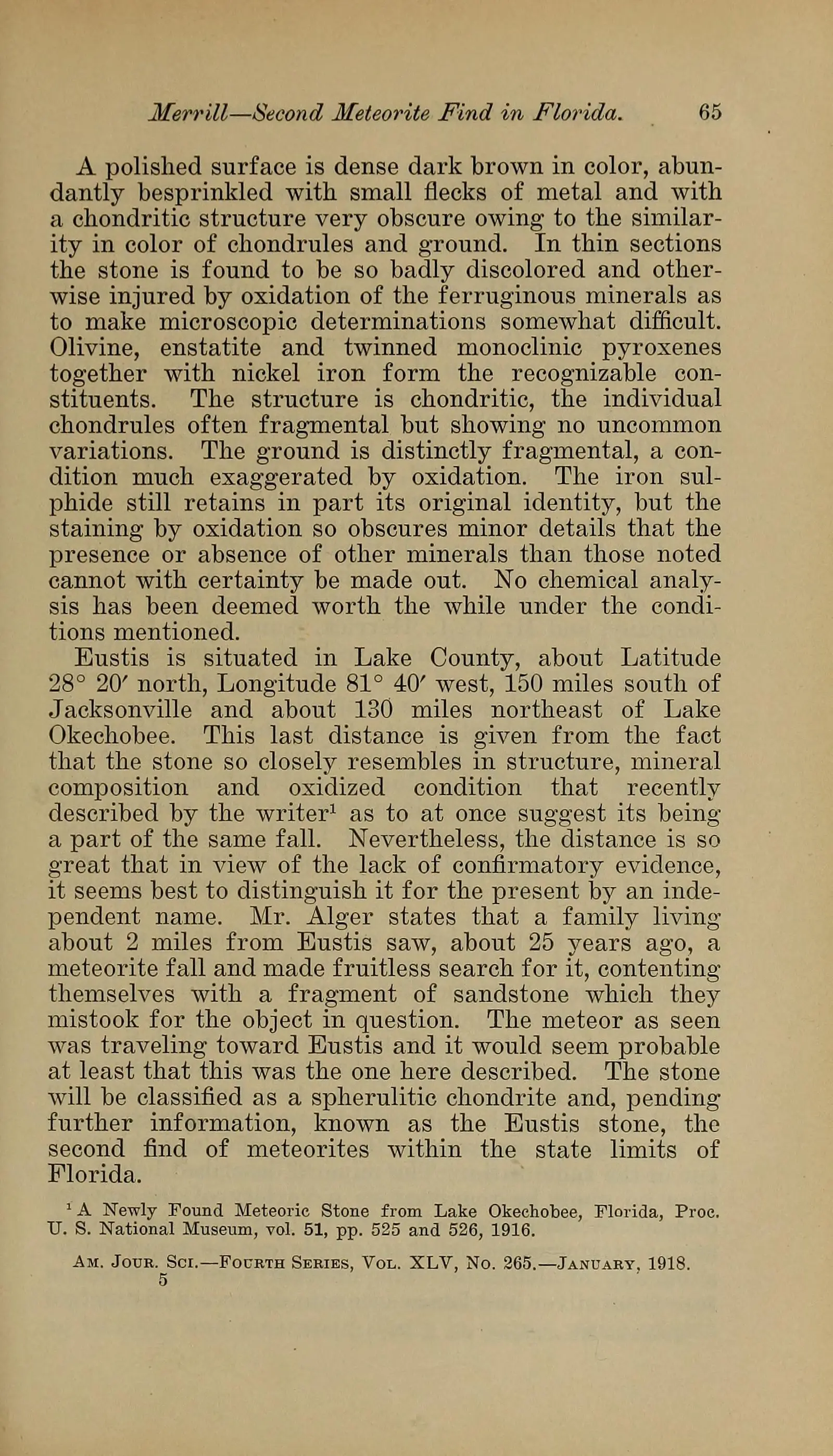 The original page: The American journal of science (ser. 4 v. 45 1918)