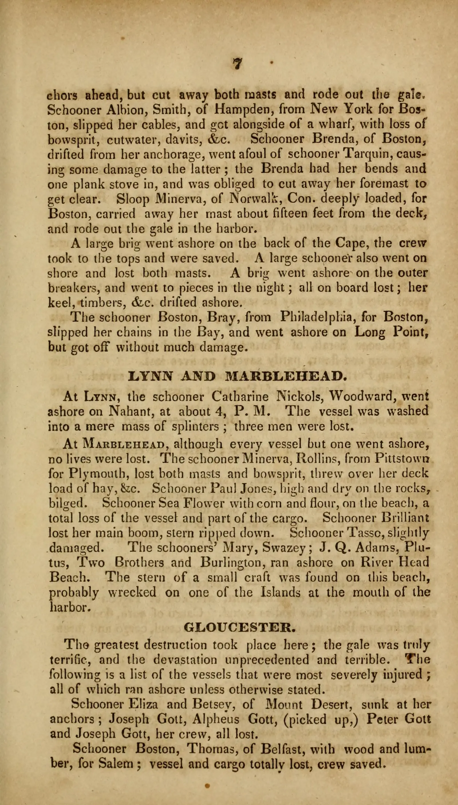Awful calamities: or, The shipwrecks of December, 1839
