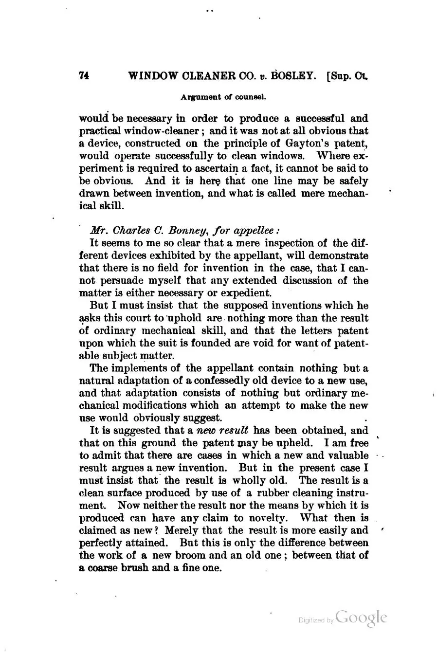 Decisions on the law of patents for inventions rendered by [English courts, and by] the United States Supreme Court ..
