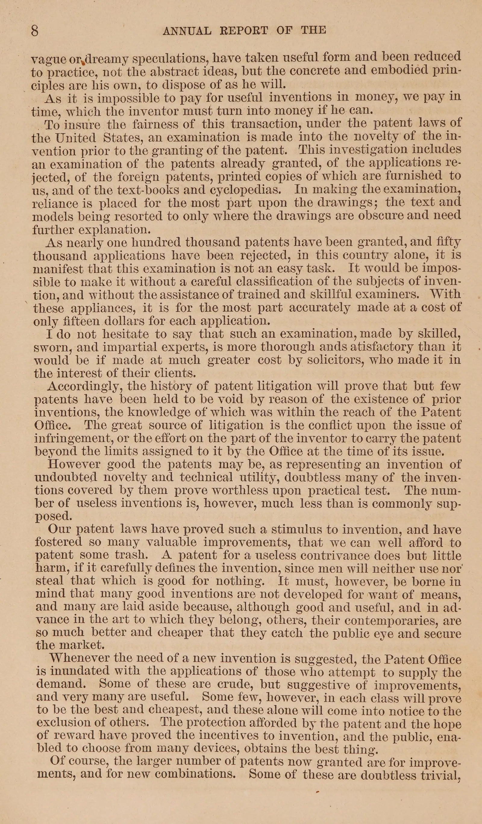 Annual report of the Commissioner of Patents / U.S. Department of Commerce, Patent Office. Volume 1,  1869. (1)